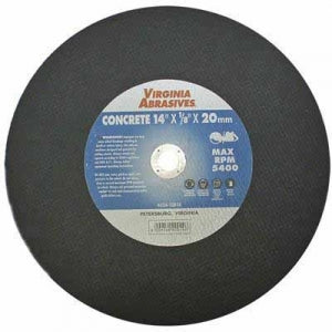 Virgina Abrasives Blades 14 x 1/8 x 1 Abrasive Cut Off Wheels-Concrete