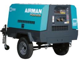 Airman 185 CFM tow-behind compressor